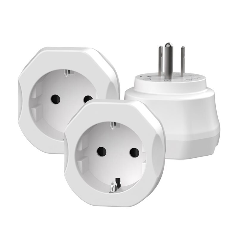 2-pack Reisadapter Europa naar het VS