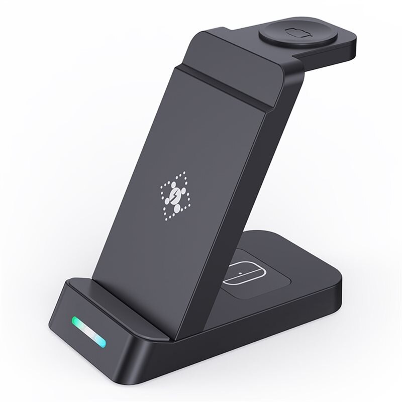 3-in-1 draadloos laadstation voor Apple zwart