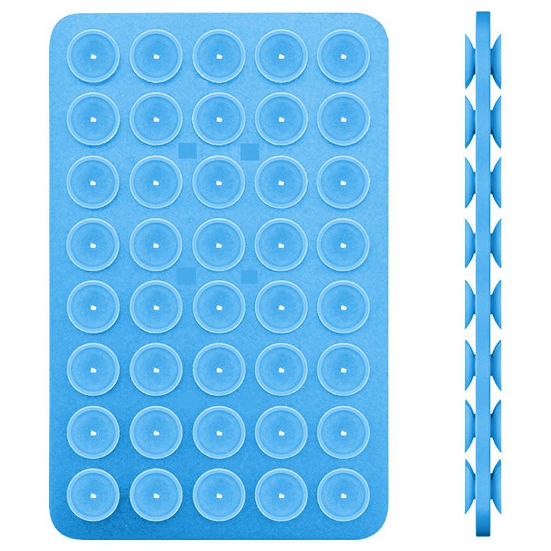 Telefoonhouder met dubbelzijdige zuignappen Blauw