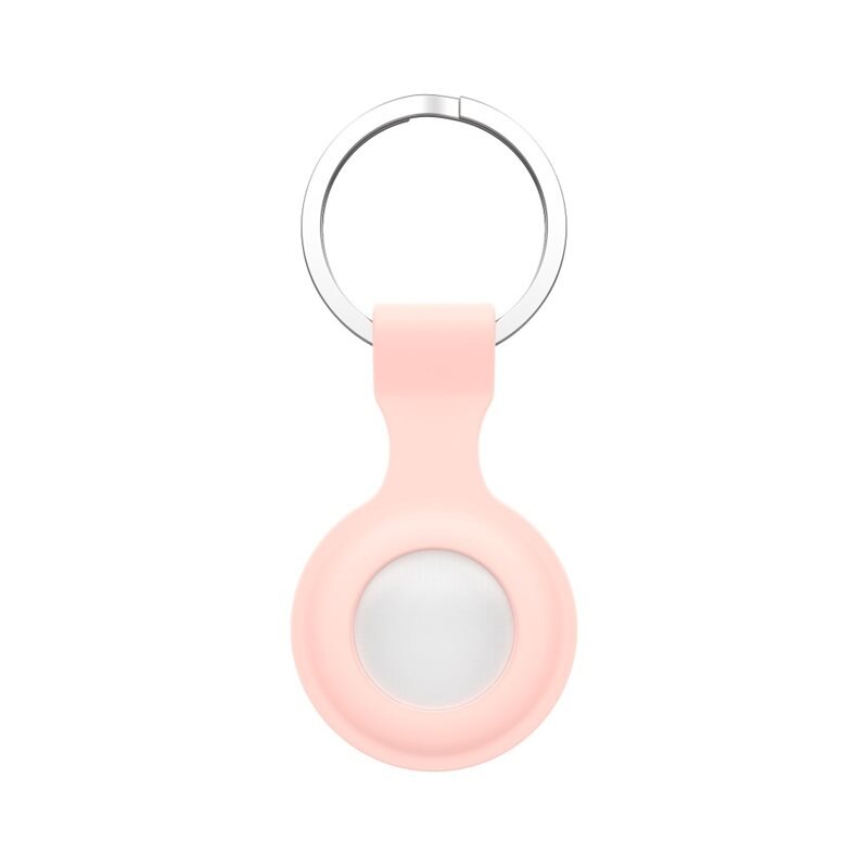AirTag Siliconen cover/Sleutelhanger Roze