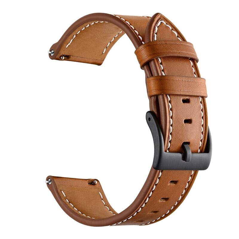 Amazfit GTS 2 Mini Leren bandje Bruin - Mooi bandje van leer