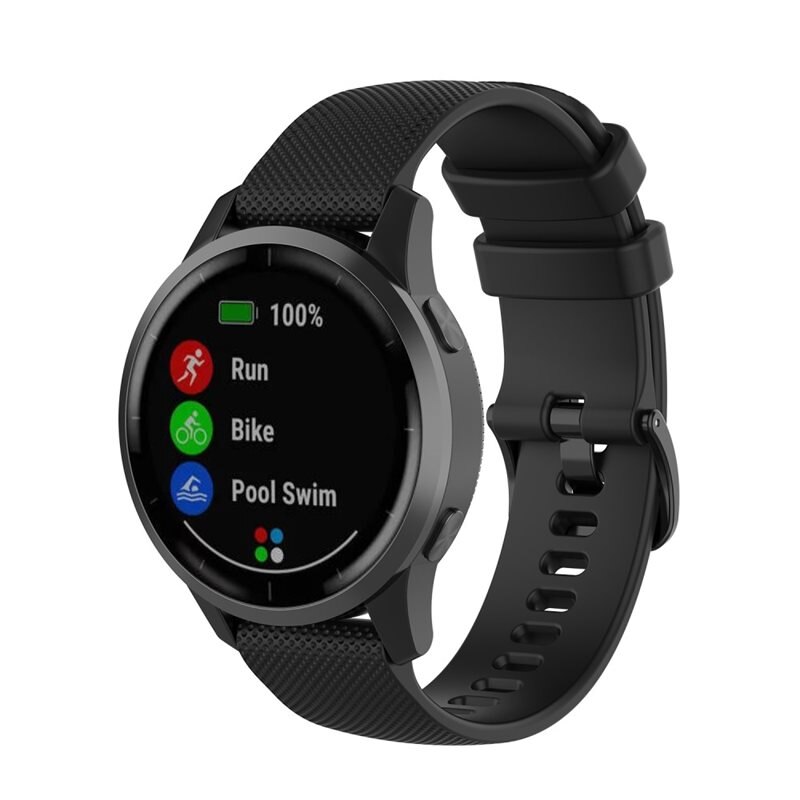 Garmin Forerunner 255 Siliconen bandje Zwart - Sportieve armband in stijlvol design - Waterdicht - Zweetbestendig