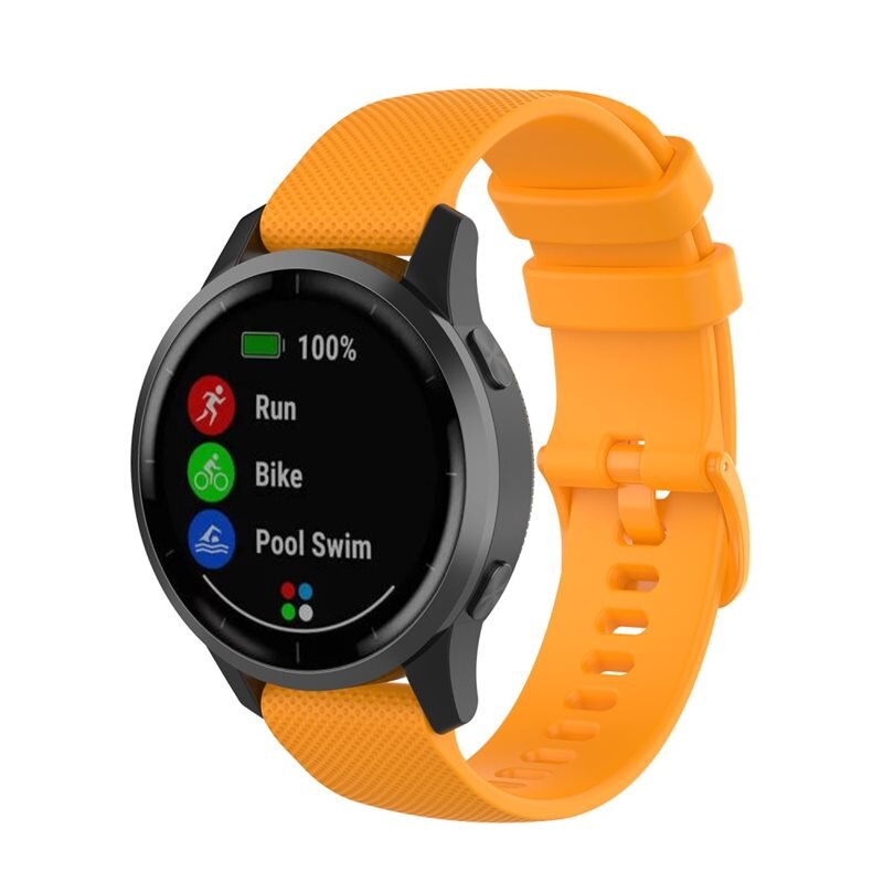 Garmin Vivoactive 4 Siliconen bandje Oranje - Sportieve armband in stijlvol design - Waterdicht - Zweetbestendig
