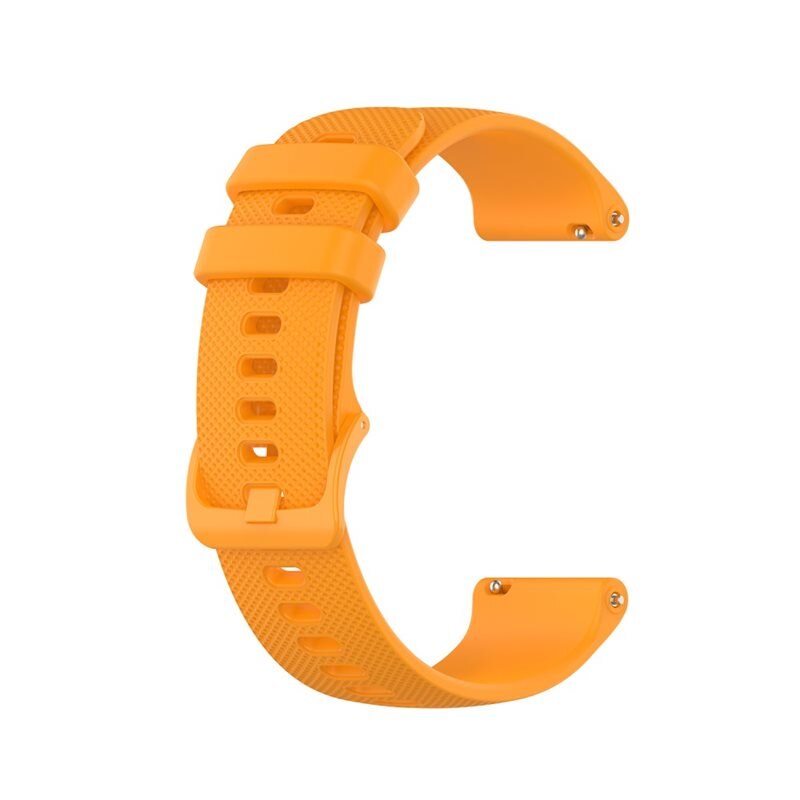 Universeel 18mm Siliconen bandje oranje - Sportieve armband in stijlvol design - Waterdicht - Zweetbestendig