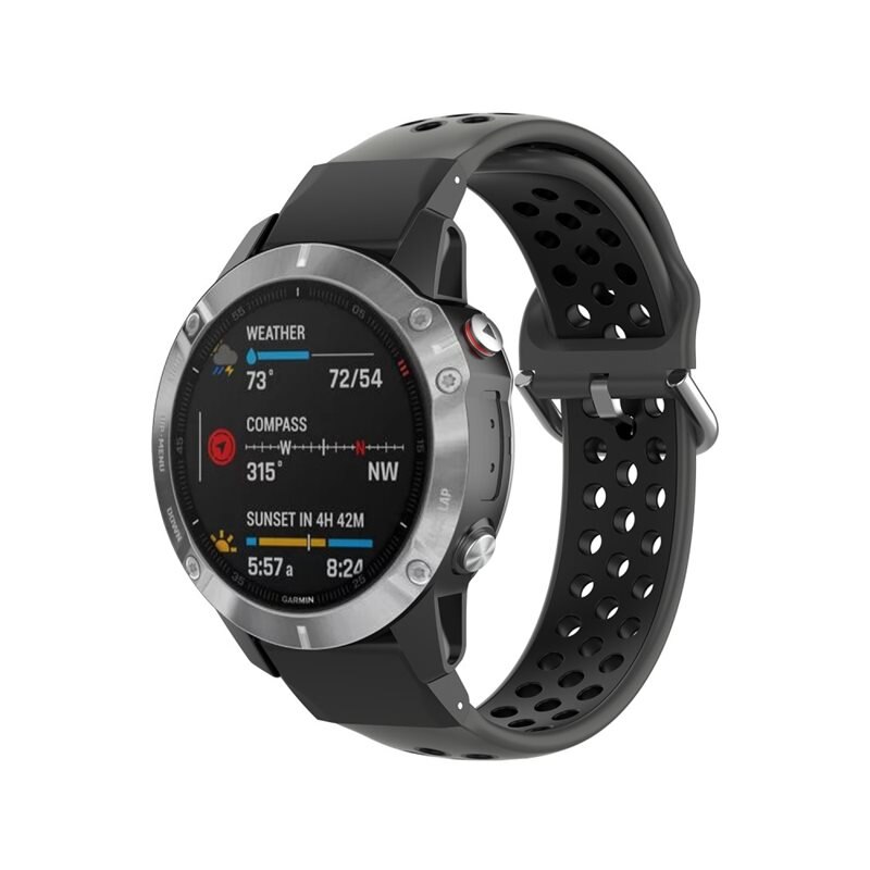 Garmin Epix Pro 47mm Gen 2 Sport Siliconen bandje zwart - Perfect bandje om te sporten - Training dames en heren