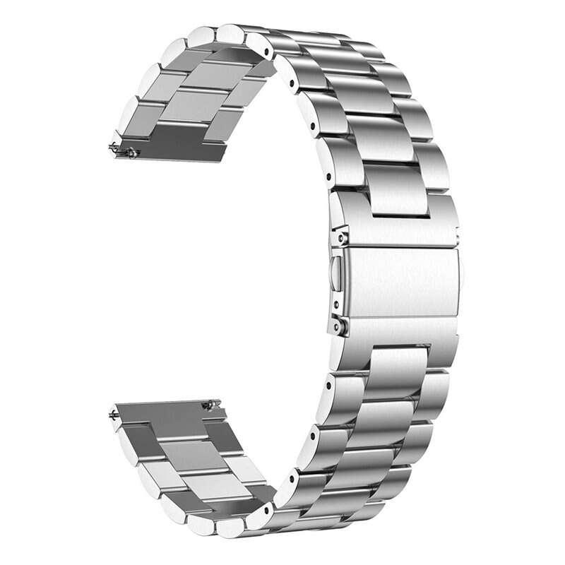 22mm Metalen armband Universeel Zilver - Klassieke roestvrijstalen schakelarmband - Stijlvol design