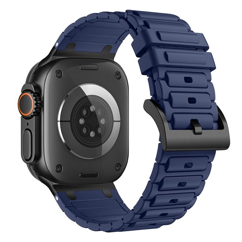 Apple Watch Ultra 49mm 2nd Gen Tough Silicone Strap, Donkerblauw