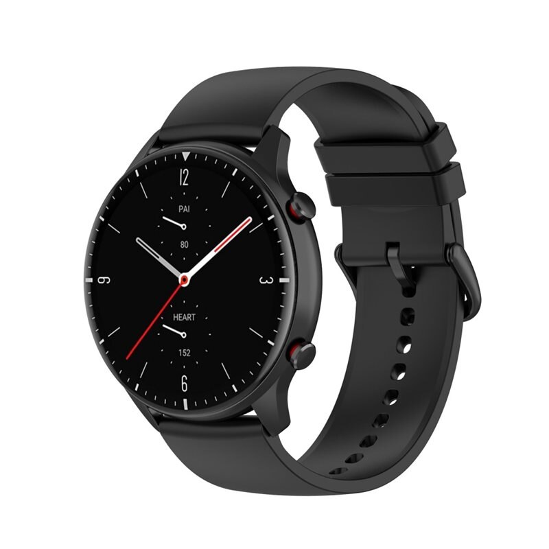 Amazfit GTR 2 Classic/GTR 2e/GTR 2 Sport Siliconen bandje Zwart - Sportieve armband in stijlvol design - Waterdicht - Zweetbestendig