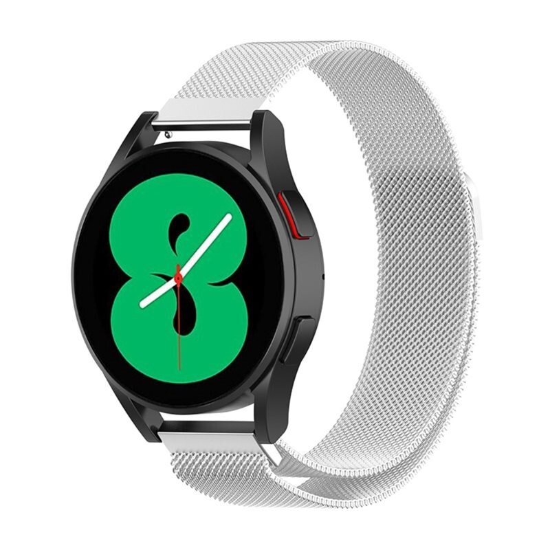 Samsung Galaxy Watch 5 44mm Milanese bandje Zilver - Elegante armband in luxueus design - Perfecte pasvorm