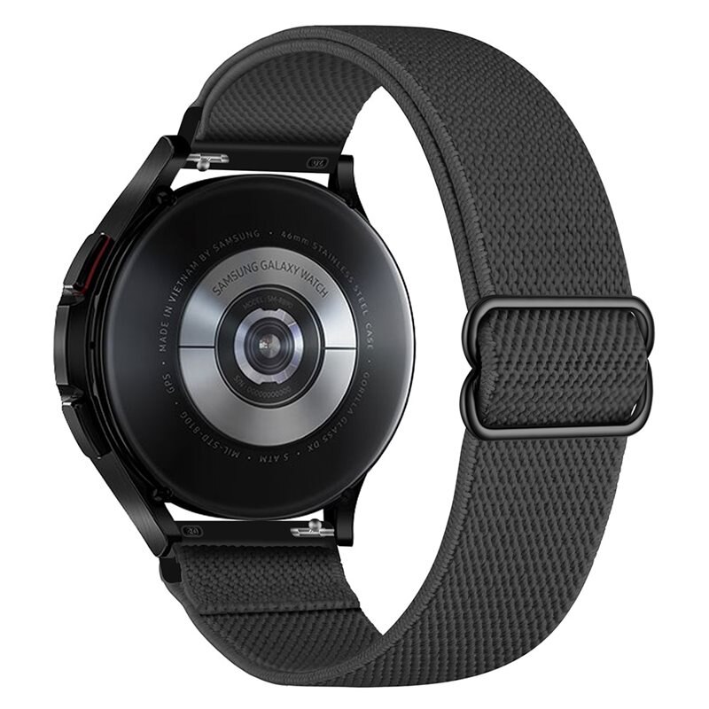 Garmin Venu 3 Elastisch Nylon bandje, Donker grijs - Armband van comfortabel en ventilerend nylon