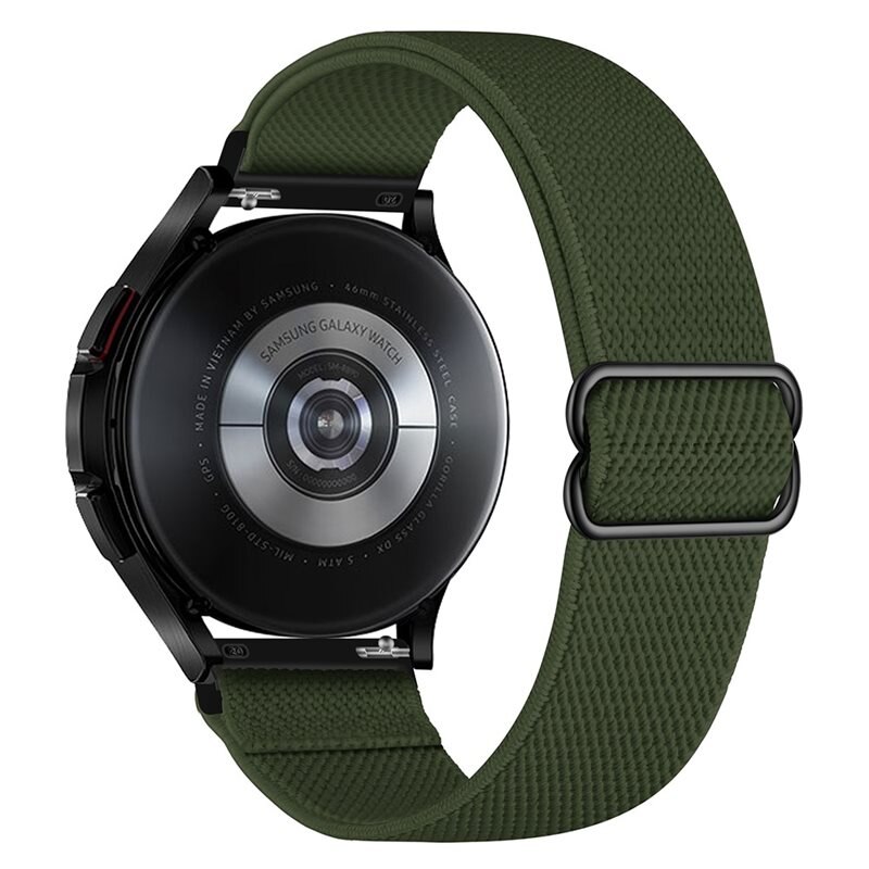 Universal 22mm Elastisch Nylon bandje groen - Armband van comfortabel en ventilerend nylon