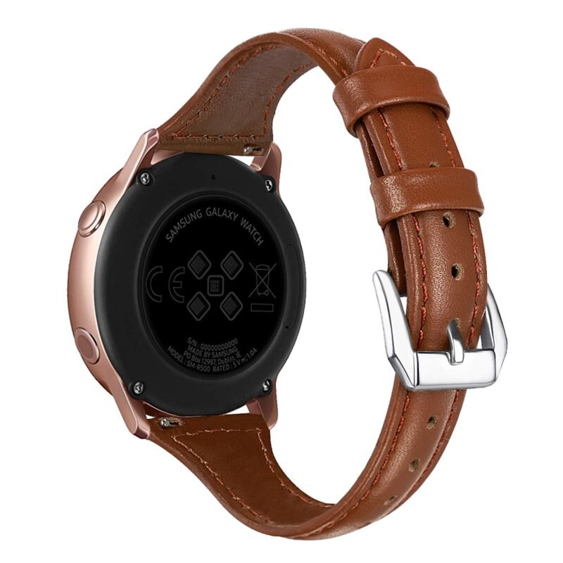Coros Pace 2 Slim Leren bandje bruin - Klassieke armband van leer - Dames en heren
