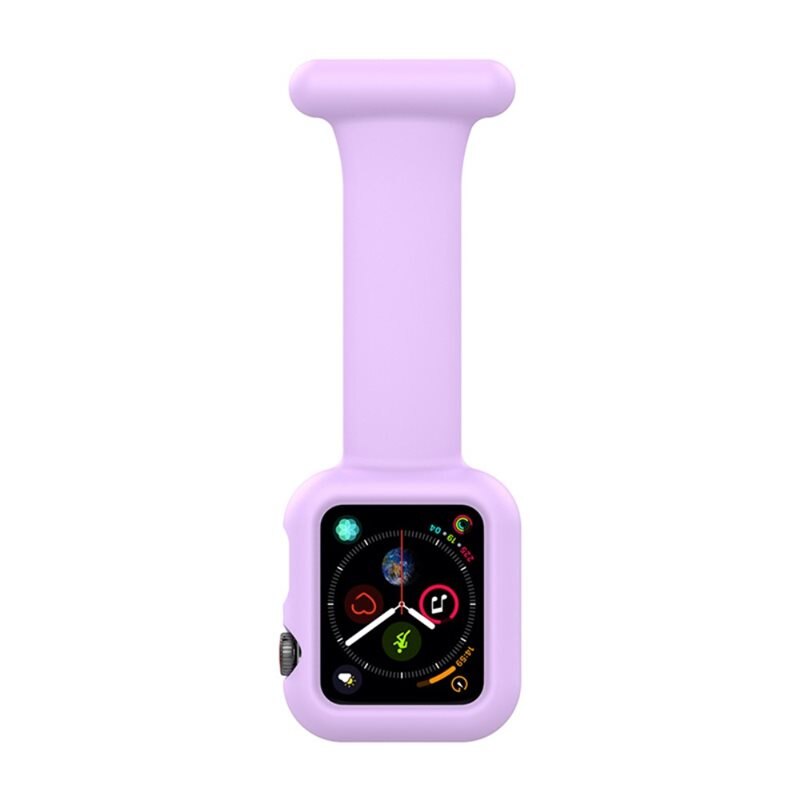 Apple Watch 41mm Series 8 Verpleegkundige hoesje paars - Alternatief voor armband - In de zorg, zusterklokje