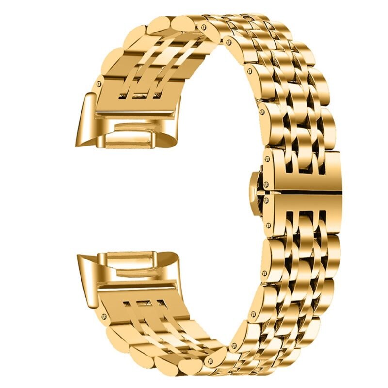 Fitbit Charge 6 Stainless Steel Bracelet Goud - Luxe armband van roestvrijstaal - RVS bandje