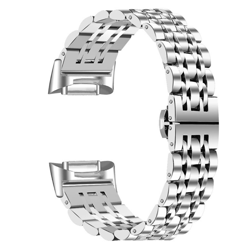 Fitbit Charge 6 Stainless Steel Bracelet Zilver - Luxe armband van roestvrijstaal - RVS bandje