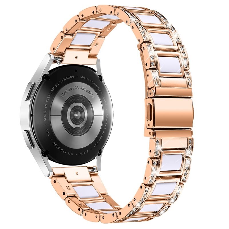 Amazfit GTS 2 Mini Diamond Bracelet Rosegold Snow - Armband met glittersteentjes - Smartwatchbandje met diamandachtige steentjes