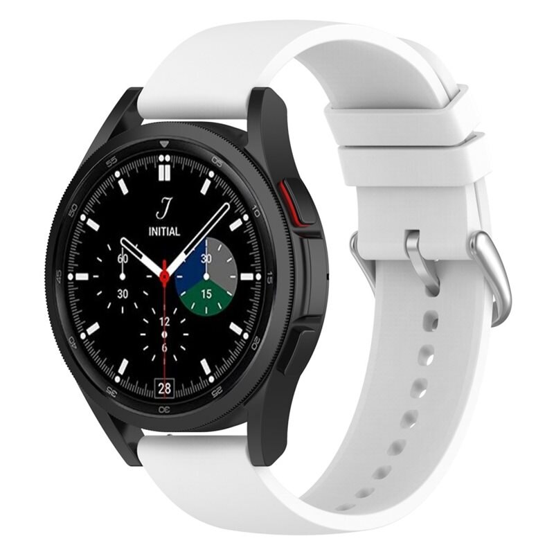 Samsung Galaxy Watch 5 Pro 45mm Siliconen bandje Wit - Sportieve armband in stijlvol design - Waterdicht - Zweetbestendig
