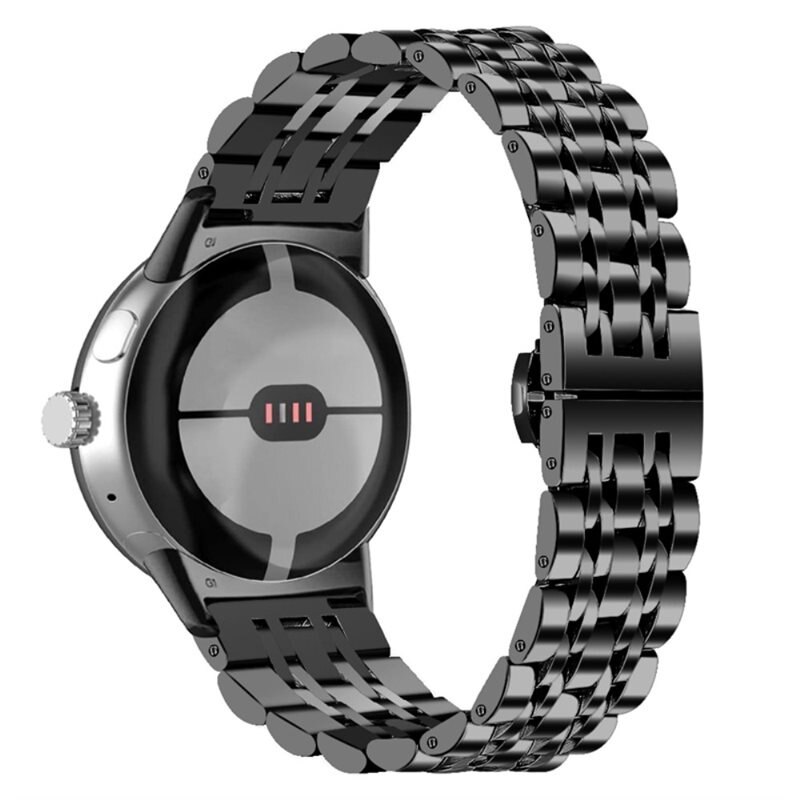 Google Pixel Watch Business Metalen Armband zwart - Klassieke, professionele armband - Luxe armband voor heren en dames