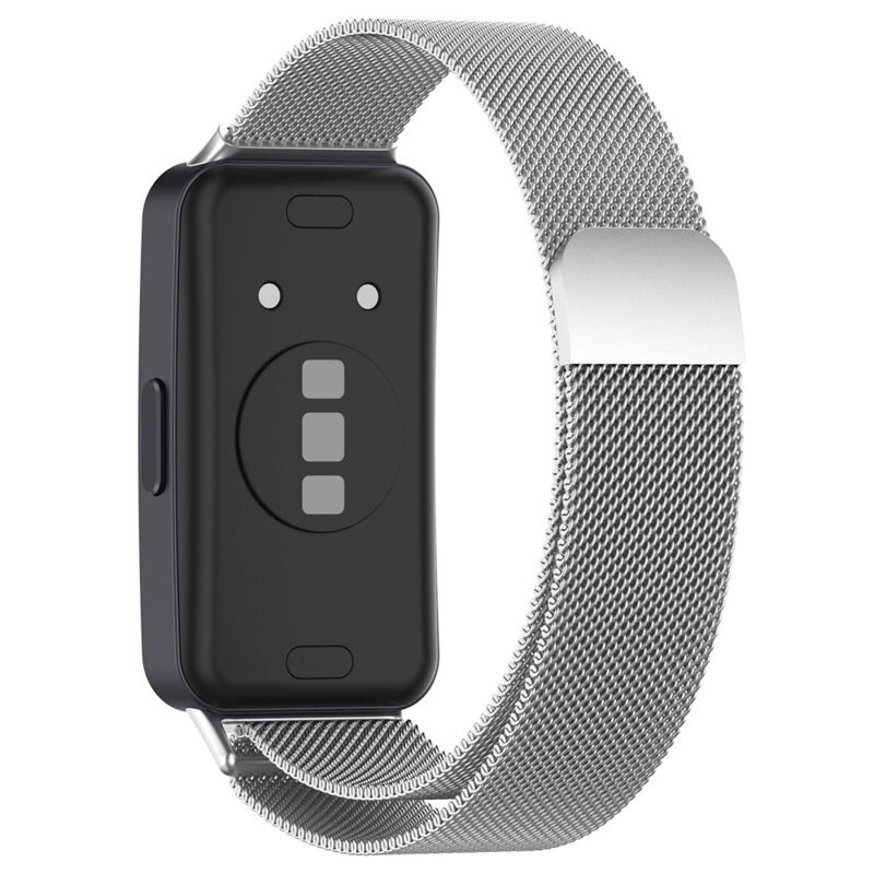 Huawei Band 8 Milanese bandje Zilver - Elegante armband in luxueus design - Perfecte pasvorm