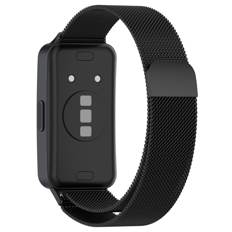 Huawei Band 8 Milanese bandje Zwart - Elegante armband in luxueus design - Perfecte pasvorm