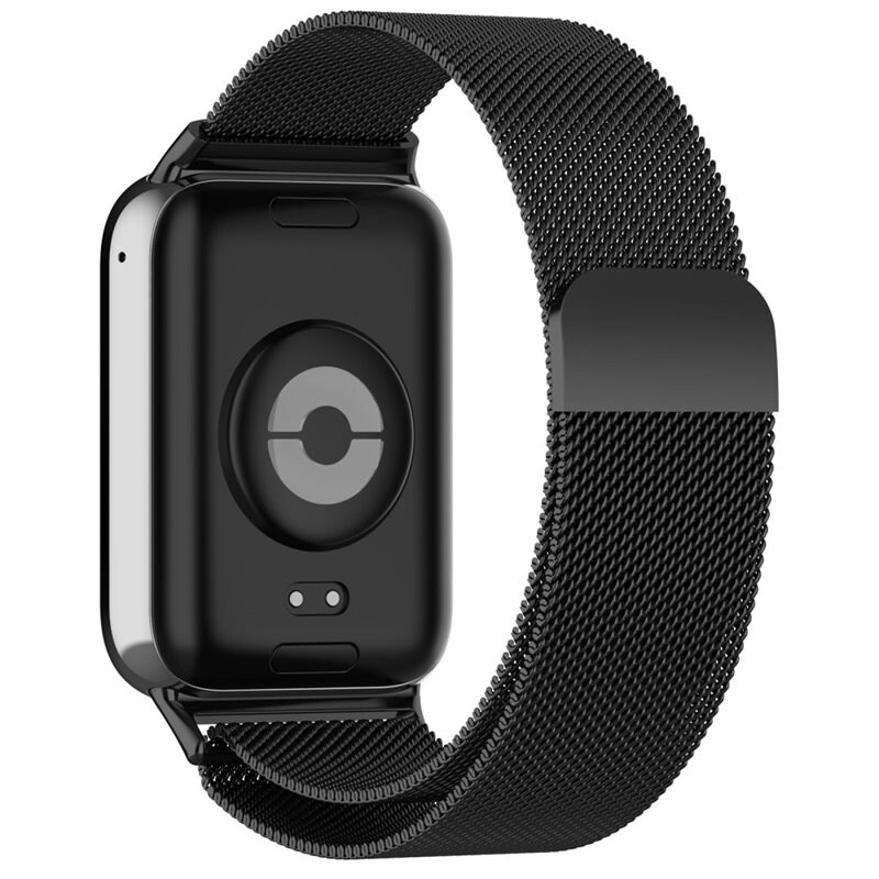 Xiaomi Smart Band 8 Pro Milanese bandje Zwart - Elegante armband in luxueus design - Perfecte pasvorm