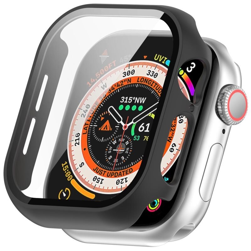 Full Cover Case Apple Watch Series 10 46mm Zwart - Bescherm je smartwatch tegen slijtage en beschadigingen - Volledige dekking