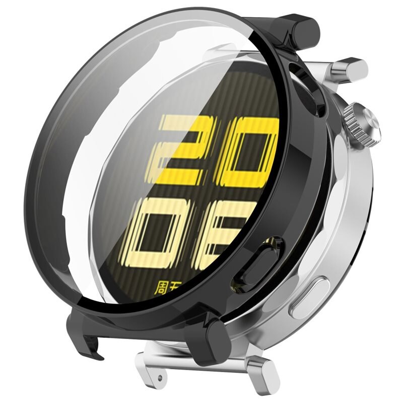 Full Cover Case Huawei Watch GT 5 Pro 42mm Zwart - Bescherm je smartwatch tegen slijtage en beschadigingen - Volledige dekking