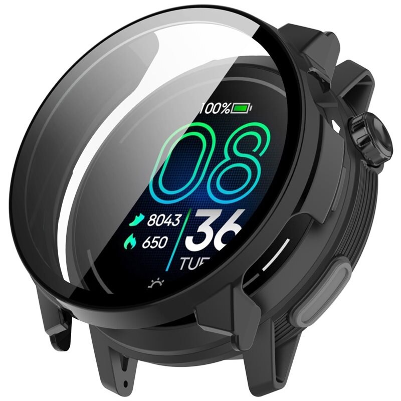 Full Cover Case Coros Pace Pro Zwart - Bescherm je smartwatch tegen slijtage en beschadigingen - Volledige dekking