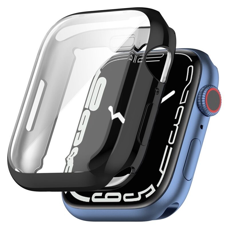 Apple Watch Series 9 45mm Full Protection Hoesje zwart - Volledige bedekking voor je slimme horloge