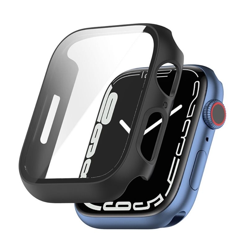 Full Cover Case Apple Watch SE 40mm Zwart - Bescherm je smartwatch tegen slijtage en beschadigingen - Volledige dekking