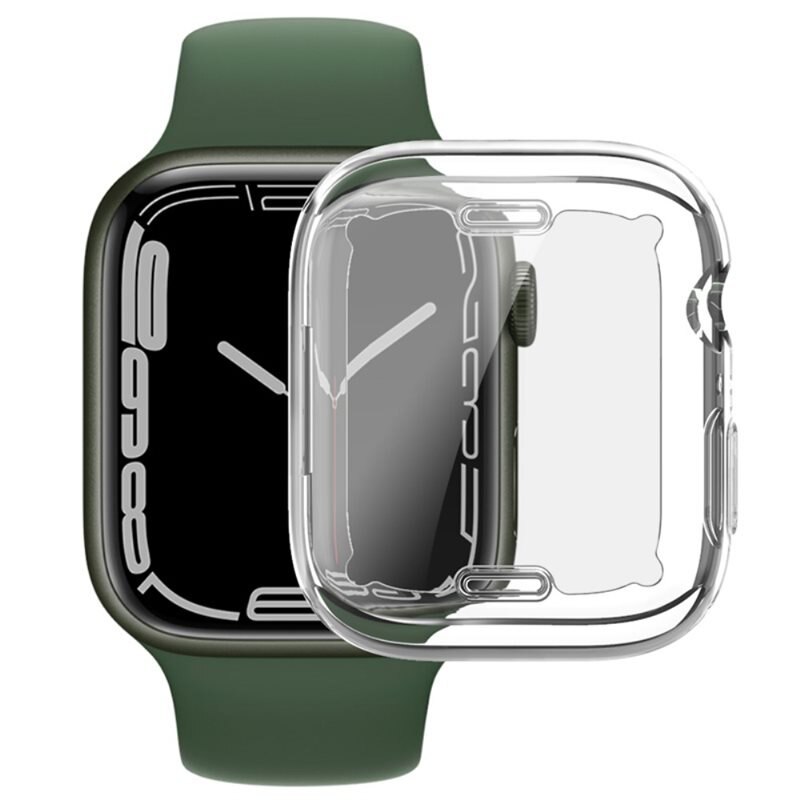 Imak TPU Case Apple Watch 45mm Series 8 Crystal Clear - Bescherming voor smartwatch