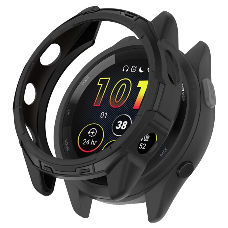 Garmin Forerunner 265 Backcover hoesje zwart - Beschermend bumperhoesje voor smartwatch