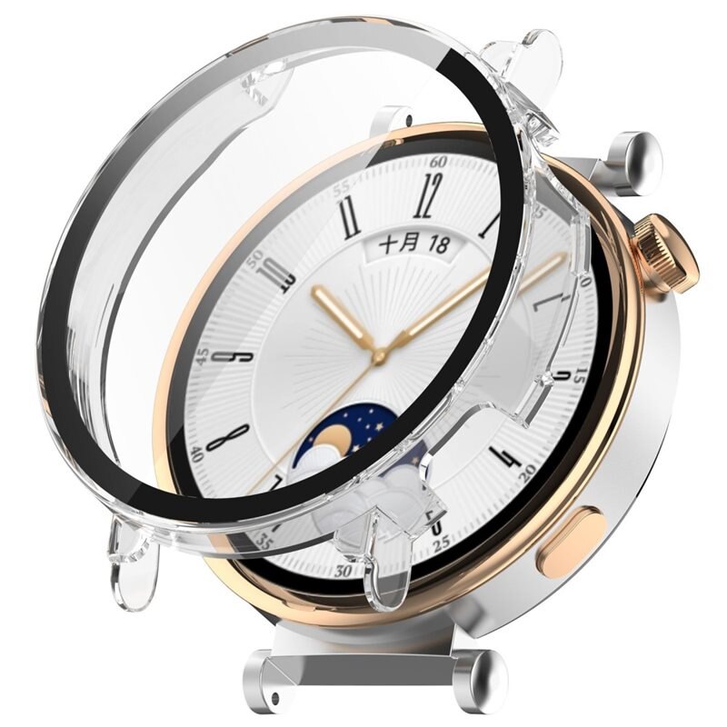 Full Cover Case Huawei Watch GT 4 41mm Transparant - Bescherm je smartwatch tegen slijtage en beschadigingen - Volledige dekking