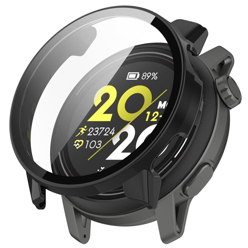 Full Cover Case Coros Pace 3 Zwart - Bescherm je smartwatch tegen slijtage en beschadigingen - Volledige dekking