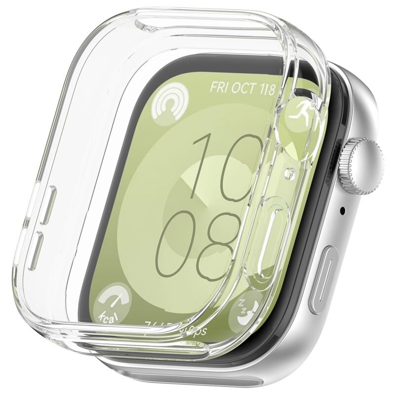 Huawei Watch Fit 3 Backcover hoesje transparant - Beschermend bumperhoesje voor smartwatch