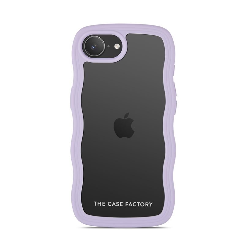 The Case Factory The Wave Case iPhone 16e Paars