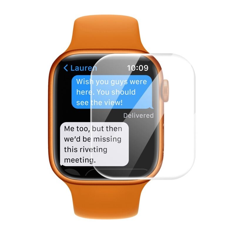 Hat Prince 0.2mm Gehard Glas Apple Watch 45mm Series 8 - Beschermglas dat beschermt tegen krassen en slijtage