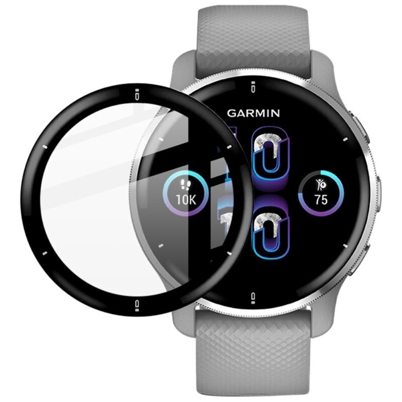 Imak Plexiglas Screenprotector Garmin Venu 2 Plus Transparant/Black