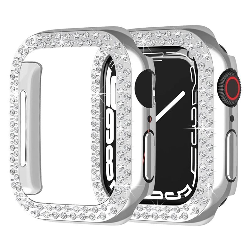 Apple Watch SE 40mm Rhinestone Hardcase zilver