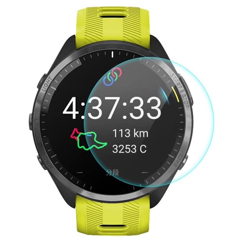 Hat Prince 0.2mm Gehard Glas Garmin Forerunner 965 - Beschermglas dat beschermt tegen krassen en slijtage