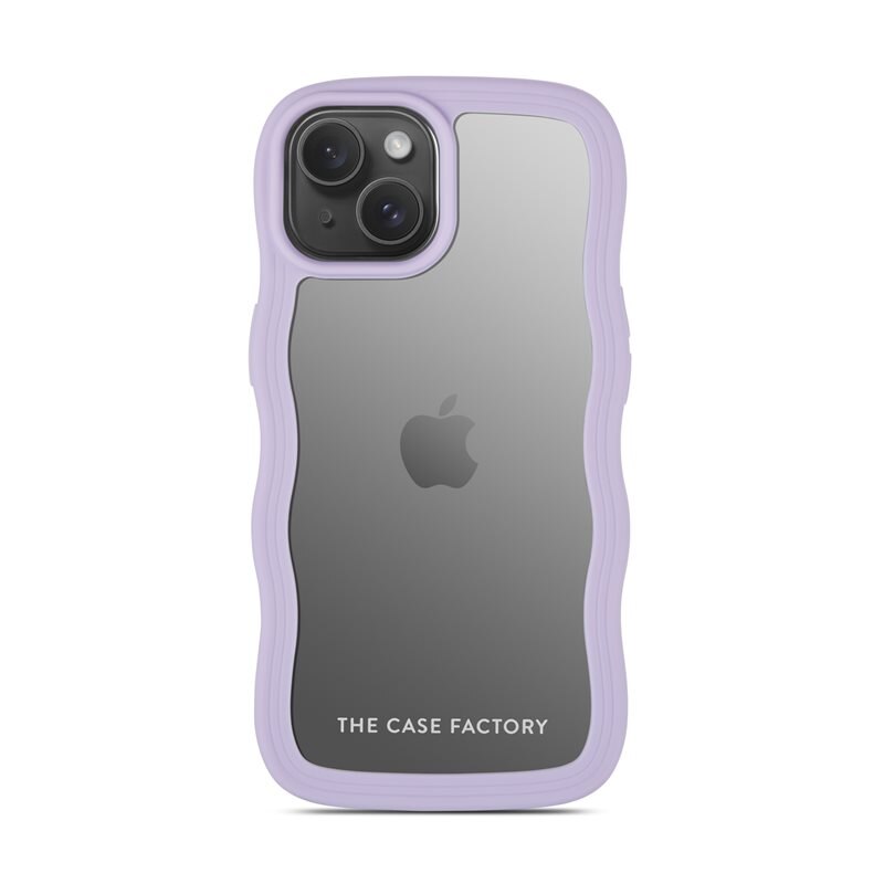The Case Factory The Wave Case iPhone 14 Paars