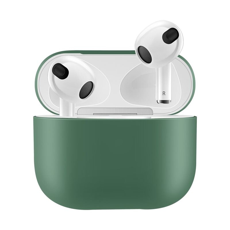 AirPods 3 Siliconen hoesje Groen - Bescherming laadetui