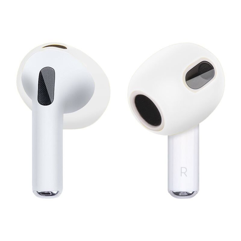 AirPods 3 Earpads Siliconen Wit frosted - Oordoppen van siliconen