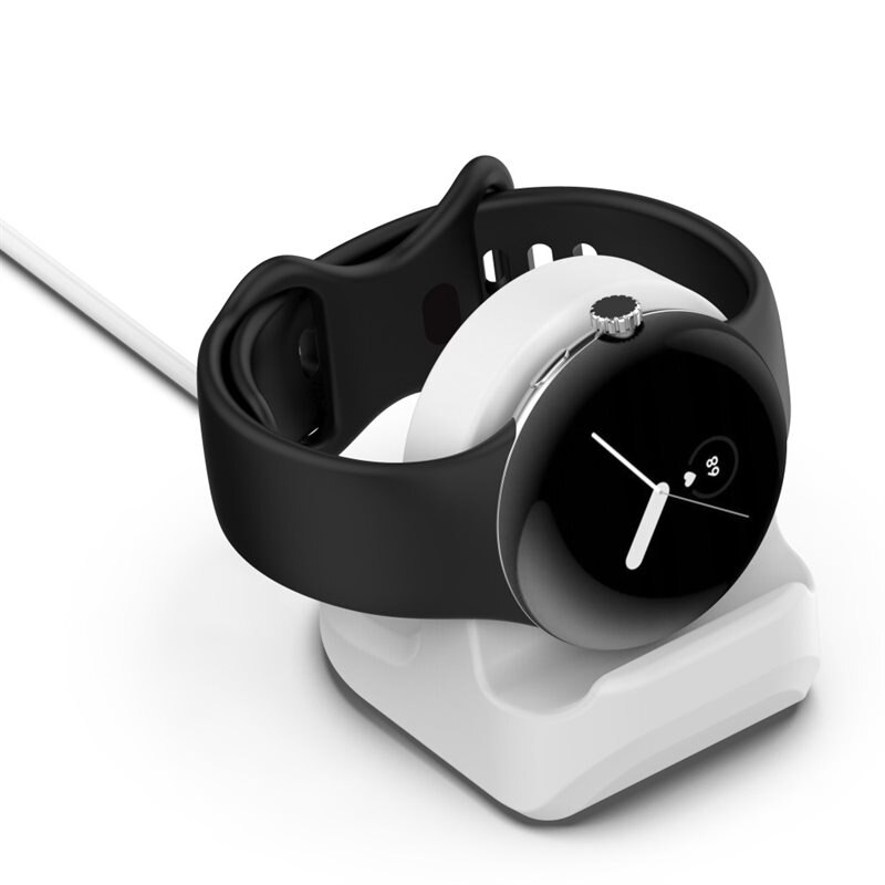 Google Pixel Watch 3 45mm Oplaadstandaard wit - Practische standaard