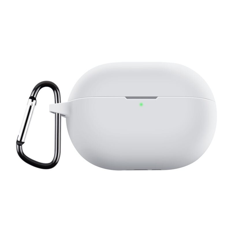 Huawei FreeBuds Pro 3 Siliconen hoesje met karbinerhaak Wit - Bescherm en houd je oortjes dicht bij je