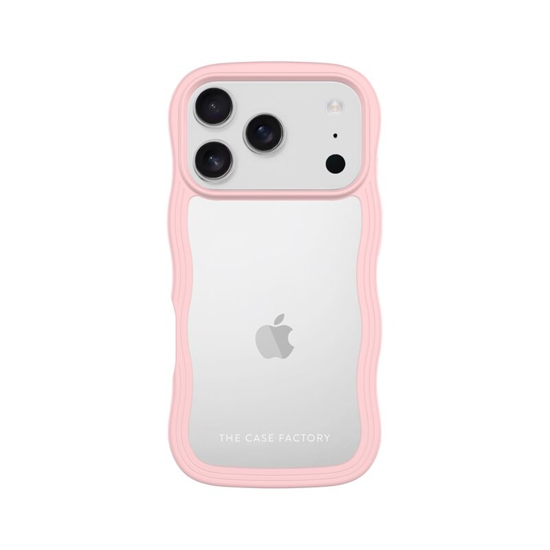The Case Factory The Wave Case iPhone 17 Pro Roze