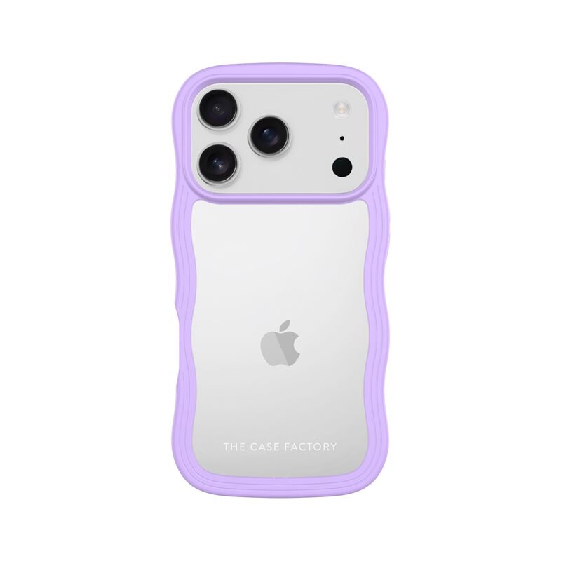 The Case Factory The Wave Case iPhone 17 Pro Paars