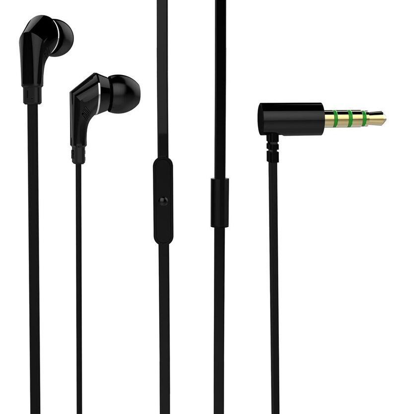 Exibel Diorite Bedrade in ear oordopjes 3.5mm Zwart