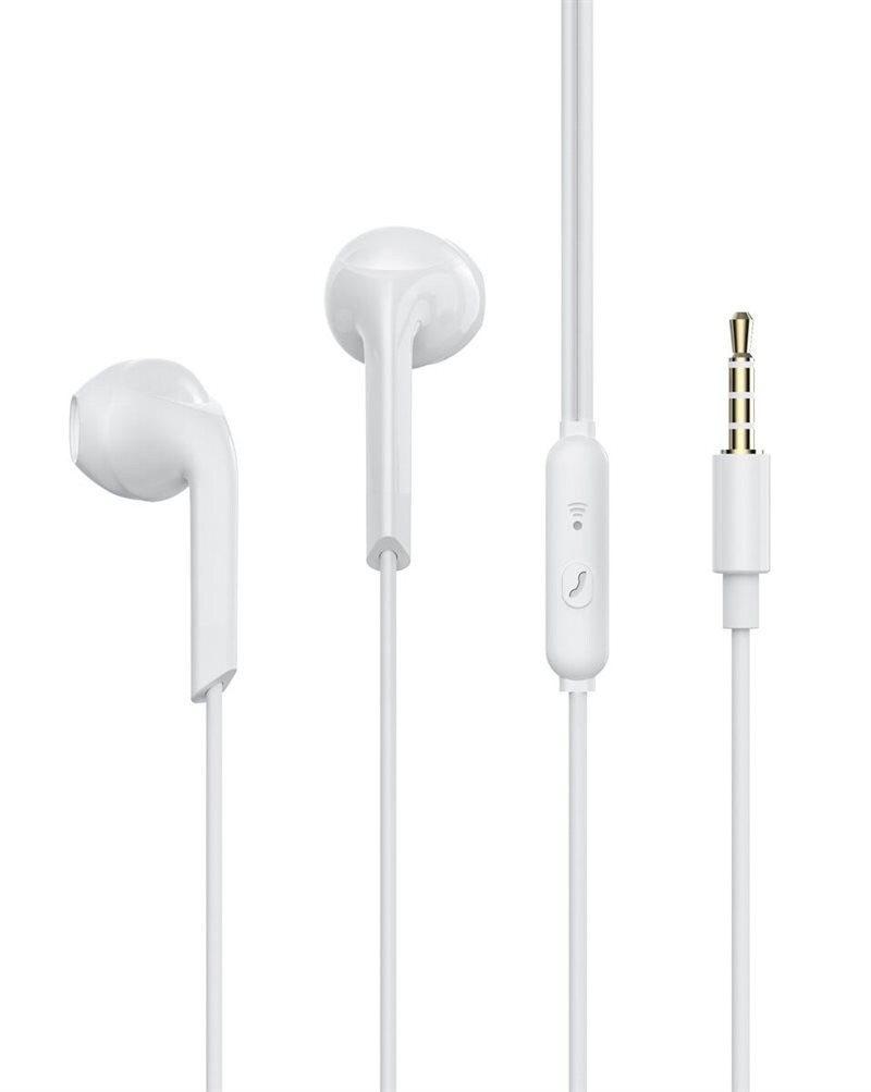 Exibel Bedrade In-ear oordopjes met microfoon 3.5mm Wit