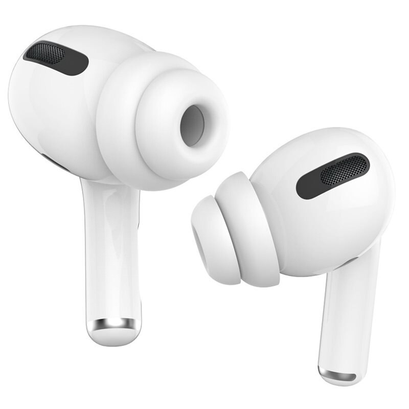 Ahastyle Soft Ear Tips (2-pack) AirPods Pro Wit (Medium) - Oorkussen - Oorkussentjes - Vervangen oordopje